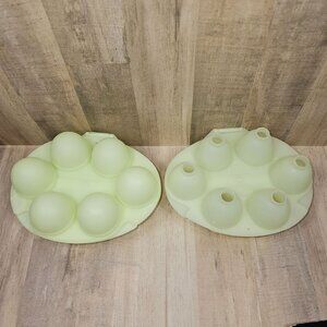 Jello Jigglers Egg Mold Lot Of 2 Easter Smooth Shots Shooters